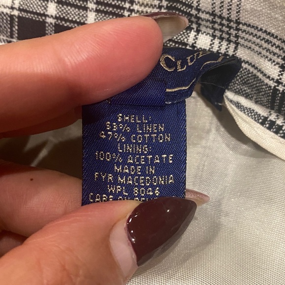 Charter Club Black Plaid high waisted
Shorts size 6 - Picture 6 of 7